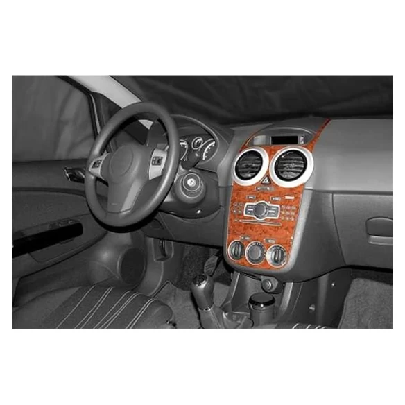 Opel Corsa D 01.2007 3D Interior Dashboard Trim Kit Dash Trim Dekor 13-Parts