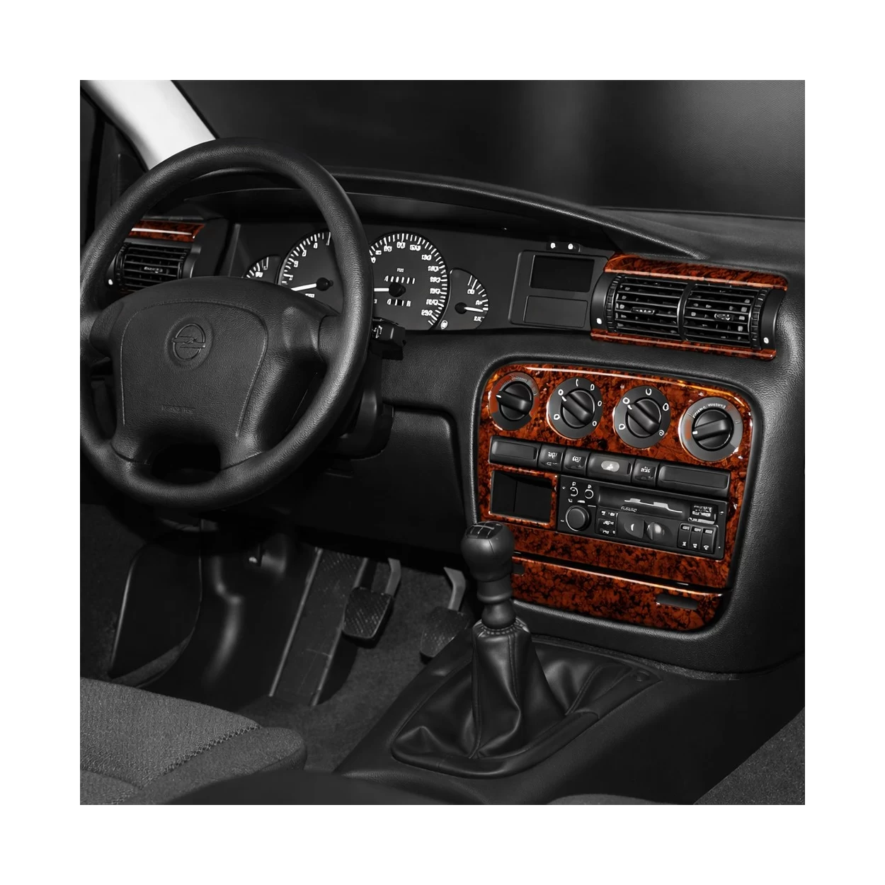 Opel Omega B1 09.93-08.99 3D Interior Dashboard Trim Kit Dash Trim Dekor 7-Parts