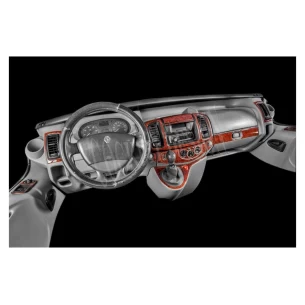 Opel Vivaro 01.07-01.11 3D Interior Dashboard Trim Kit Dash Trim Dekor 17-Parts