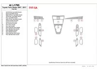 Toyota Yaris 2007-UP Full Set Interior BD Dash Trim Kit - 1 - Interior Dash Trim Kit Toyota Yaris 2007-UP Full Set Interior BD Dash Trim Kit - 1 - Interior Dash Trim Kit