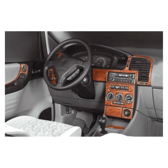 Opel Zafira A 01.99-12.05 3D Interior Dashboard Trim Kit Dash Trim Dekor 21-Parts