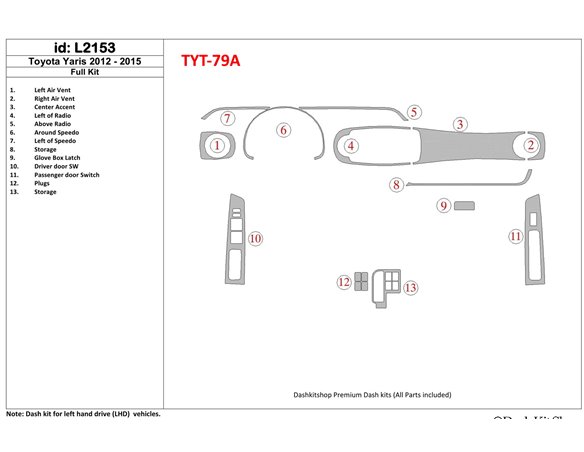 Fiat Ducato 2014 3M 3D Car Tuning Interior Tuning Interior Customisation UK Right Hand Drive Australia Dashboard Trim Kit Dash T