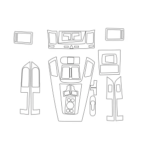 Opel Zafira B 01.06-12.15 3D Interior Dashboard Trim Kit Dash Trim Dekor 21-Parts 2