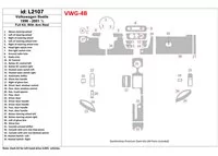 Volkswagen Beetle 1998-2001 Full Set, With Armrest, 33 Parts set Interior BD Dash Trim Kit - 1 - Interior Dash Trim Kit Volkswagen Beetle 1998-2001 Full Set, With Armrest, 33 Parts set Interior BD Dash Trim Kit - 1 - Interior Dash Trim Kit