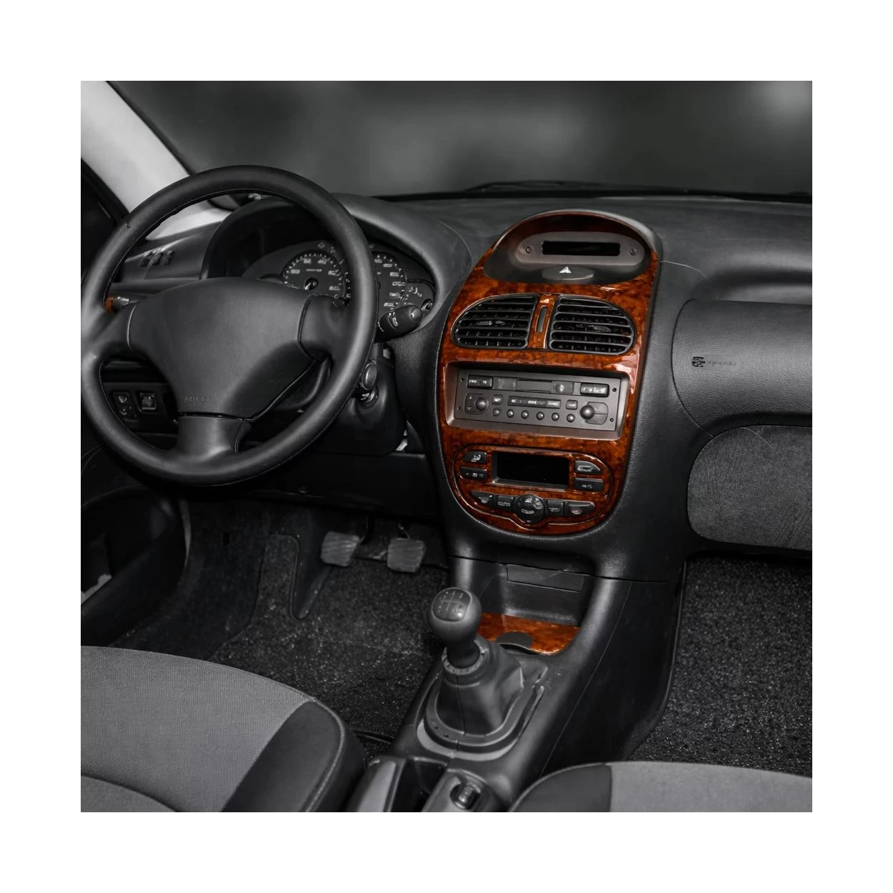 Peugeot 206 10.01-01.10 3D Interior Dashboard Trim Kit Dash Trim Dekor 10-Parts