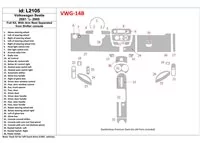 Volkswagen Beetle 2001-2005 Full Set fits Cabrio and Coupe With Armrest Interior BD Dash Trim Kit - 1 - Interior Dash Trim Kit Volkswagen Beetle 2001-2005 Full Set fits Cabrio and Coupe With Armrest Interior BD Dash Trim Kit - 1 - Interior Dash Trim Kit