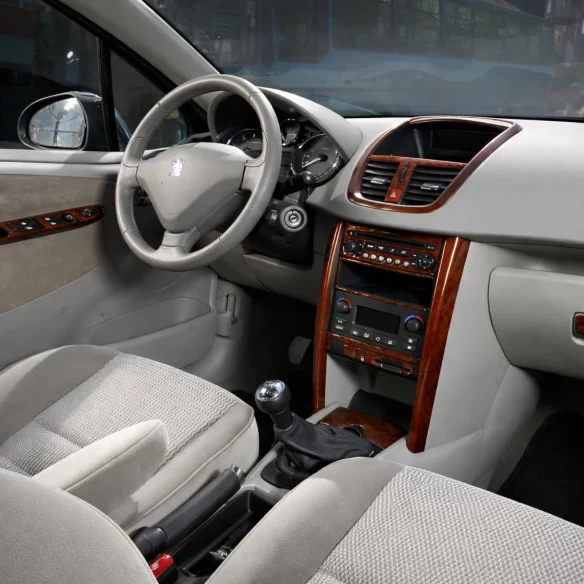 Peugeot 207 01.2007 3D Interior Dashboard Trim Kit Dash Trim Dekor 17-Parts