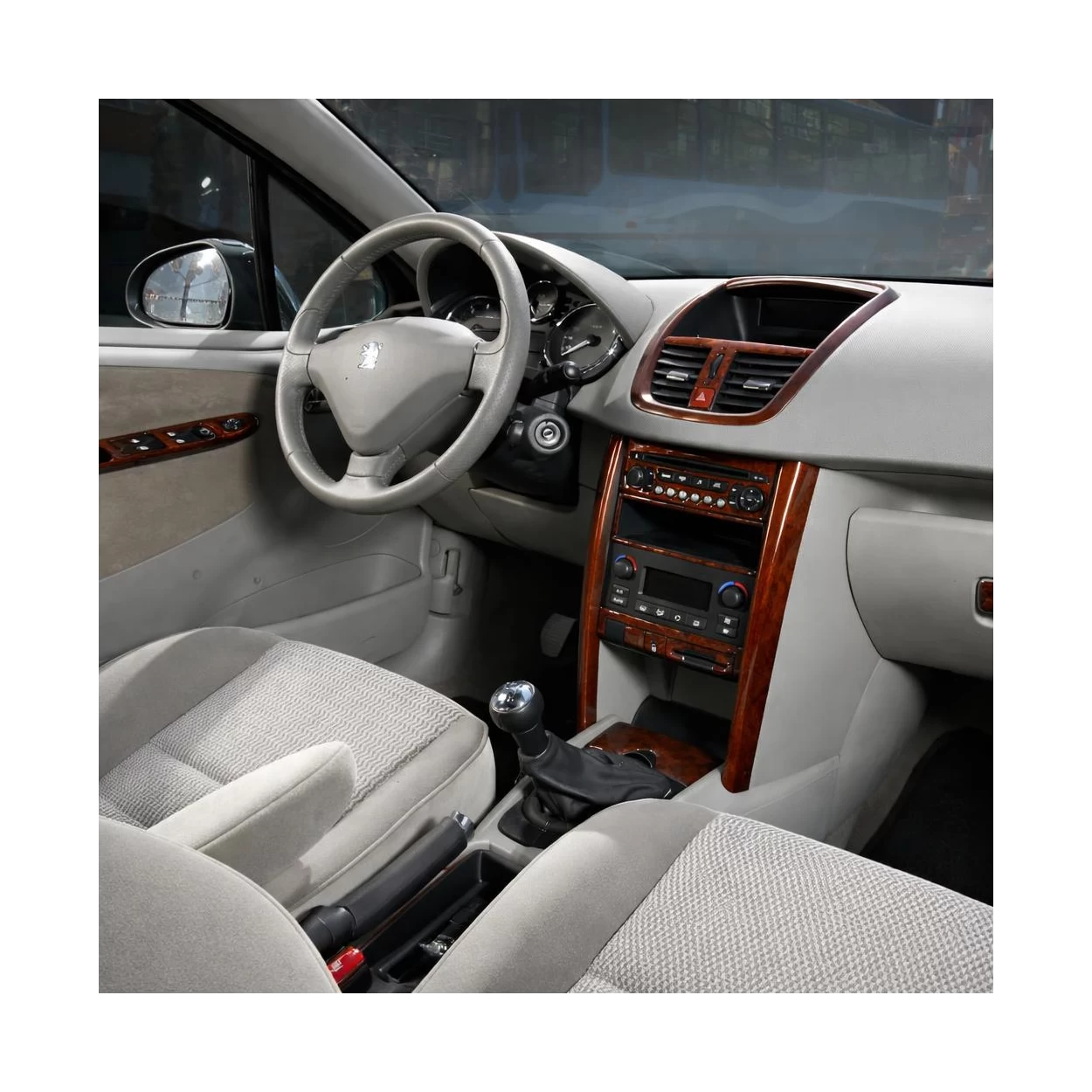 Peugeot 207 01.2007 3D Interior Dashboard Trim Kit Dash Trim Dekor 17-Parts