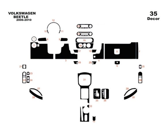 Citroen Jumper 2014 3M 3D Car Tuning Interior Tuning Interior Customisation UK Right Hand Drive Australia Dashboard Trim Kit Das