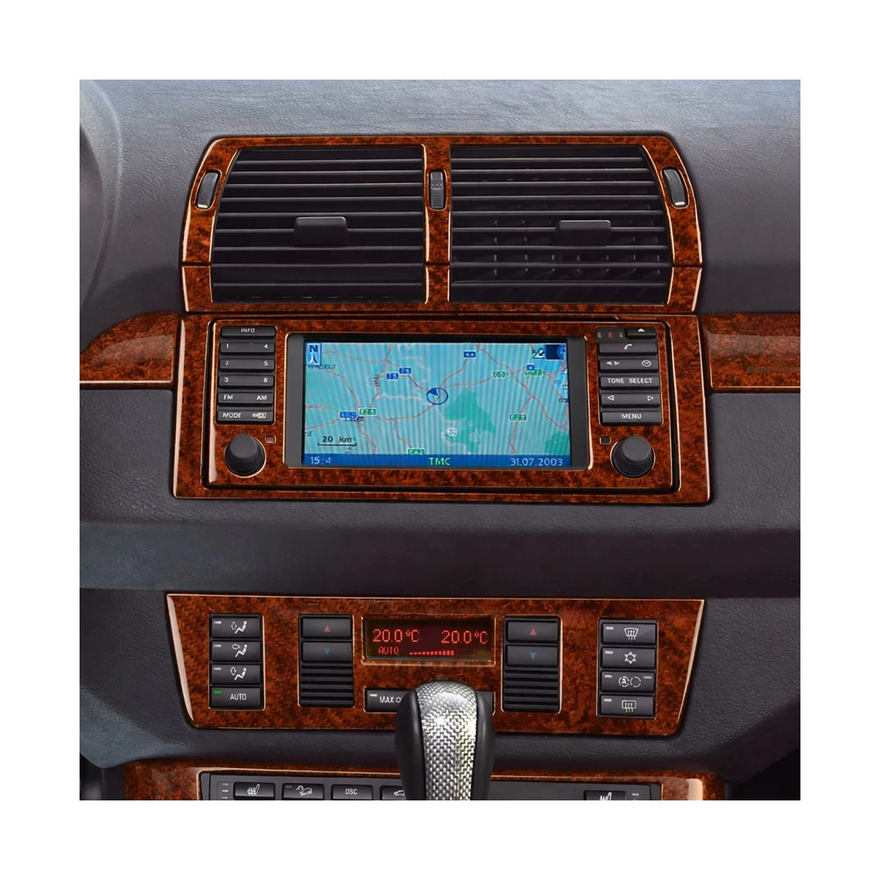 BMW X5 2000-2006 With NAVI system Interior BD Dash Trim Kit