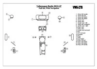 Volkswagen Beetle 2012-UP Full Set, With NAVI Interior BD Dash Trim Kit - 1 - Interior Dash Trim Kit Volkswagen Beetle 2012-UP Full Set, With NAVI Interior BD Dash Trim Kit - 1 - Interior Dash Trim Kit