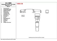 Volkswagen Cabrio 1994-2002 Manual Gearbox, 18 Parts set Interior BD Dash Trim Kit - 1 - Interior Dash Trim Kit Volkswagen Cabrio 1994-2002 Manual Gearbox, 18 Parts set Interior BD Dash Trim Kit - 1 - Interior Dash Trim Kit