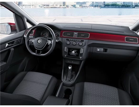 Volkswagen Caddy 09.2015 3D Interior Dashboard Trim Kit Dash Trim Dekor 20-Parts - 1 - Interior Dash Trim Kit