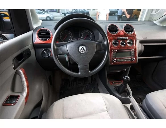 Volkswagen Caddy Full Set 01.2011 3D Interior Dashboard Trim Kit Dash Trim Dekor 22-Parts