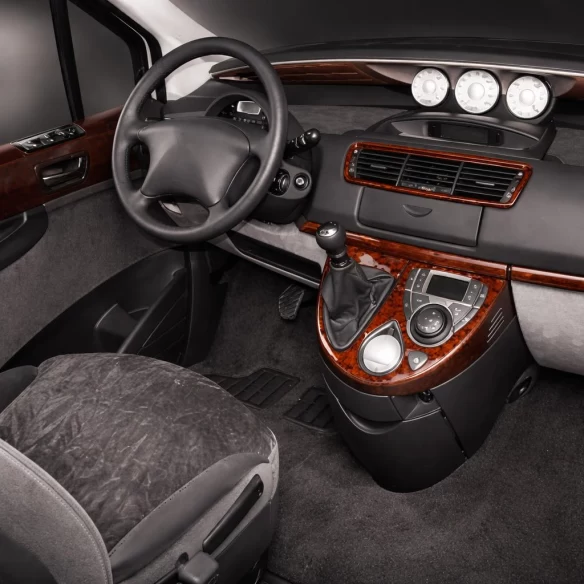 Peugeot 807 02.2002 3D Interior Dashboard Trim Kit Dash Trim Dekor 4-Parts