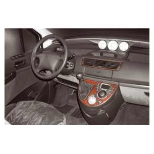 Peugeot 807 02.2002 3D Interior Dashboard Trim Kit Dash Trim Dekor 4-Parts
