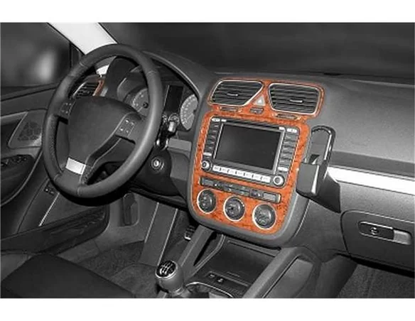 Volkswagen Eos 09.05-12.10 3D Interior Dashboard Trim Kit Dash Trim Dekor 9-Parts - 1 - Interior Dash Trim Kit
