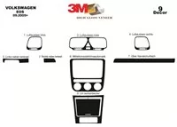 Volkswagen Eos 09.05-12.10 3D Interior Dashboard Trim Kit Dash Trim Dekor 9-Parts - 2 - Interior Dash Trim Kit Volkswagen Eos 09.05-12.10 3D Interior Dashboard Trim Kit Dash Trim Dekor 9-Parts - 2 - Interior Dash Trim Kit