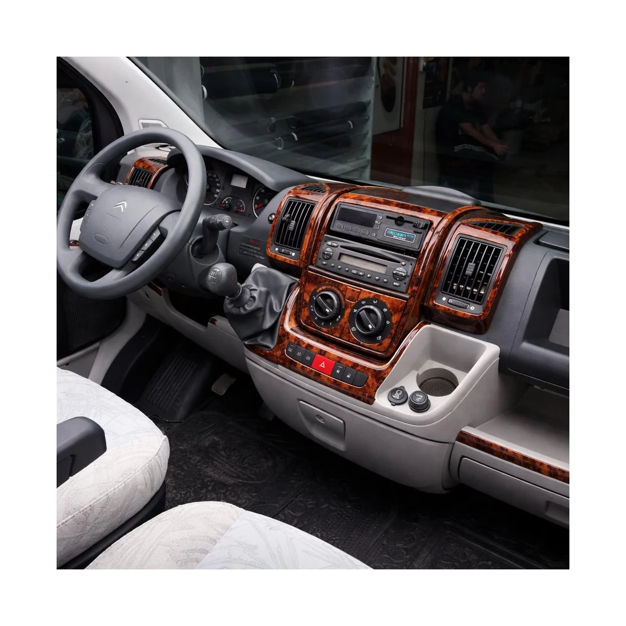 Peugeot Boxer 02.2006 3D Interior Dashboard Trim Kit Dash Trim Dekor 23-Parts