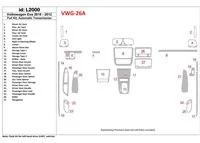 Volkswagen EOS 2013-UP Full Set, Automatic Gearbox Interior BD Dash Trim Kit - 1 - Interior Dash Trim Kit Volkswagen EOS 2013-UP Full Set, Automatic Gearbox Interior BD Dash Trim Kit - 1 - Interior Dash Trim Kit