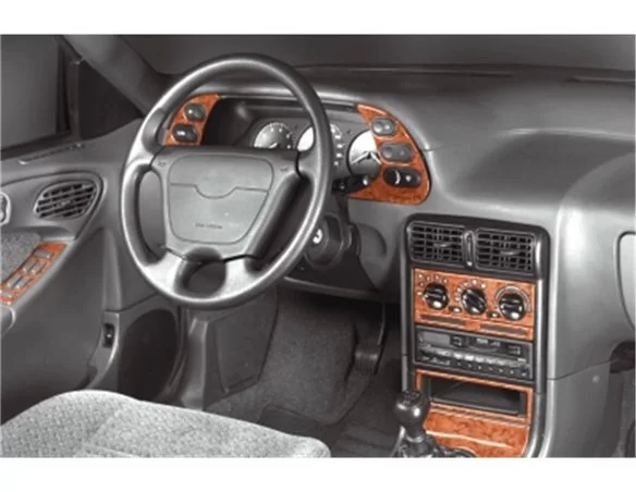 Chevrolet Espero 01.95-01.98 3D Interior Dashboard Trim Kit Dash Trim Dekor 11-Parts - 1 - Interior Dash Trim Kit