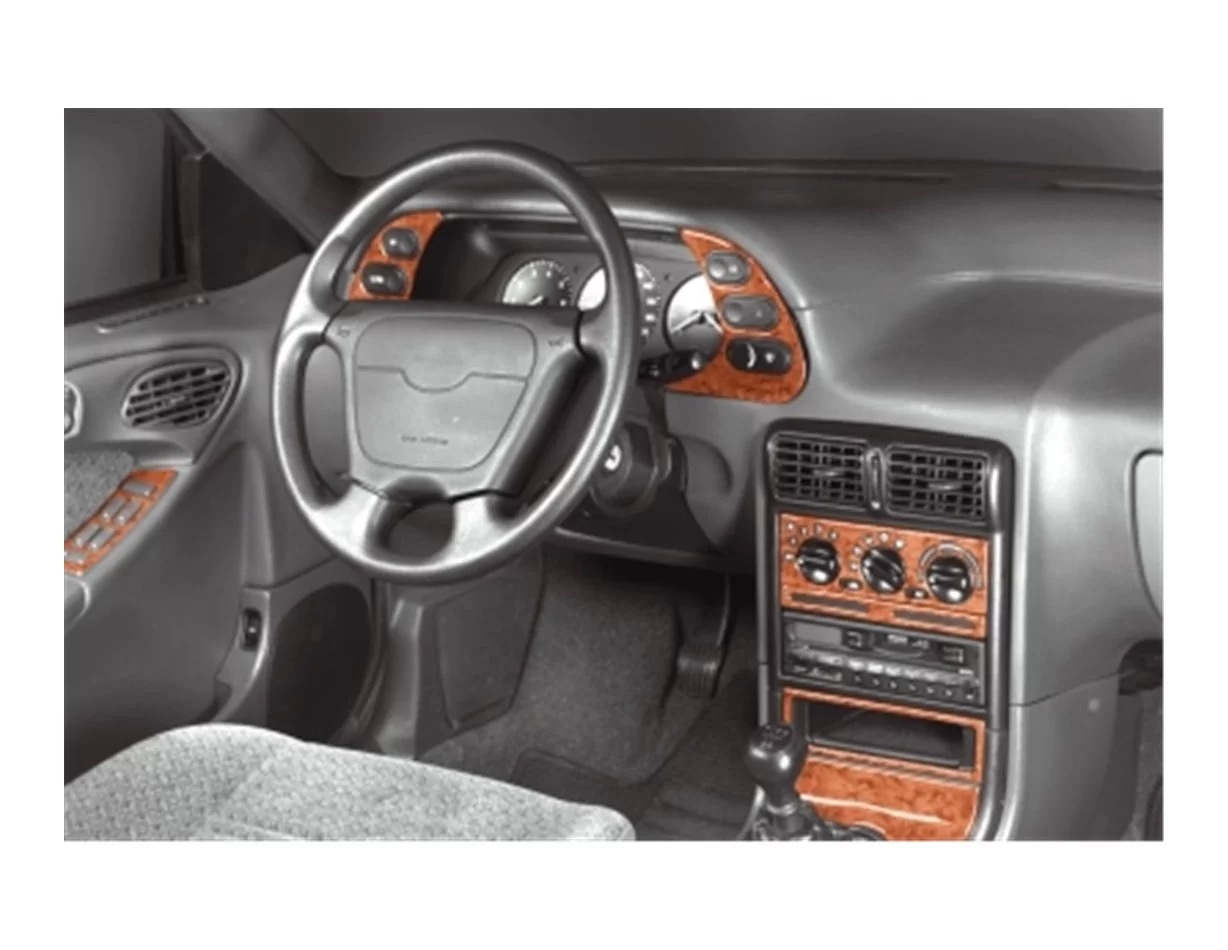Chevrolet Espero 01.95-01.98 3D Interior Dashboard Trim Kit Dash Trim Dekor 11-Parts - 1 - Interior Dash Trim Kit
