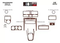 Volkswagen Golf IV 10.97-09.03 3D Interior Dashboard Trim Kit Dash Trim Dekor 15-Parts - 2 - Interior Dash Trim Kit Volkswagen Golf IV 10.97-09.03 3D Interior Dashboard Trim Kit Dash Trim Dekor 15-Parts - 2 - Interior Dash Trim Kit