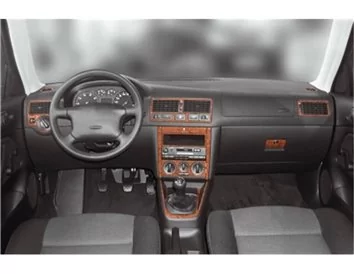 Volkswagen Golf IV 10.97-09.03 3D Interior Dashboard Trim Kit Dash Trim Dekor 19-Parts - 1 - Interior Dash Trim Kit
