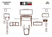 Volkswagen Golf IV 10.97-09.03 3D Interior Dashboard Trim Kit Dash Trim Dekor 19-Parts - 3 - Interior Dash Trim Kit Volkswagen Golf IV 10.97-09.03 3D Interior Dashboard Trim Kit Dash Trim Dekor 19-Parts - 3 - Interior Dash Trim Kit