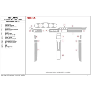 Porsche 911 1989-1997 Gearsometer Type A Interior BD Dash Trim Kit