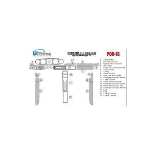Porsche 911 1989-1997 Gearsometer Type B Interior BD Dash Trim Kit