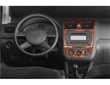 Volkswagen Golf V Jetta 10.03-10.08 3D Interior Dashboard Trim Kit Dash Trim Dekor 3-Parts - 1 - Interior Dash Trim Kit