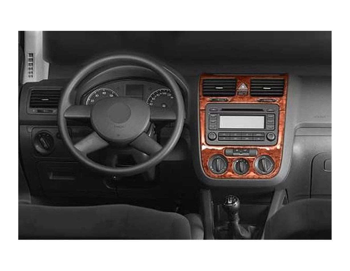 Volkswagen Golf V Jetta 10.03-10.08 3D Interior Dashboard Trim Kit Dash Trim Dekor 3-Parts - 1 - Interior Dash Trim Kit