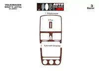 Volkswagen Golf V Jetta 10.03-10.08 automatic AC 3D Interior Dashboard Trim Kit Dash Trim Dekor 3-Parts - 2 - Interior Dash Trim Volkswagen Golf V Jetta 10.03-10.08 automatic AC 3D Interior Dashboard Trim Kit Dash Trim Dekor 3-Parts - 2 - Interior Dash Trim