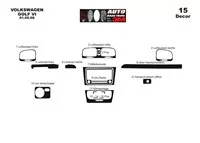 Volkswagen Golf VI 09.2008 3D Interior Dashboard Trim Kit Dash Trim Dekor 15-Parts - 2 - Interior Dash Trim Kit Volkswagen Golf VI 09.2008 3D Interior Dashboard Trim Kit Dash Trim Dekor 15-Parts - 2 - Interior Dash Trim Kit