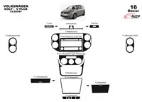 Volkswagen Golf VI Plus 09.2008 3D Interior Dashboard Trim Kit Dash Trim Dekor 19-Parts - 2 - Interior Dash Trim Kit Volkswagen Golf VI Plus 09.2008 3D Interior Dashboard Trim Kit Dash Trim Dekor 19-Parts - 2 - Interior Dash Trim Kit