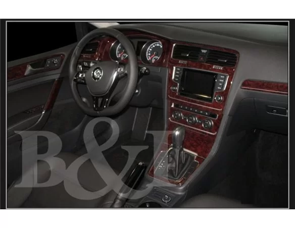 Volkswagen Golf VII AU 2012–2021 3D Interior Dashboard Trim Kit Dash Trim Dekor 41-Parts - 1 - Interior Dash Trim Kit