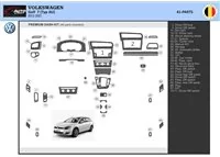 Volkswagen Golf VII AU 2012–2021 3D Interior Dashboard Trim Kit Dash Trim Dekor 41-Parts - 2 - Interior Dash Trim Kit Volkswagen Golf VII AU 2012–2021 3D Interior Dashboard Trim Kit Dash Trim Dekor 41-Parts - 2 - Interior Dash Trim Kit