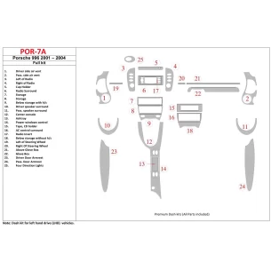 Porsche 996 2002-2004 Full Set Interior BD Dash Trim Kit 2