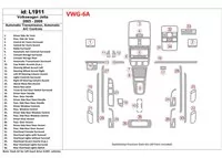 Volkswagen Jetta 2005-2009 Automatic Gear, Auto AC Control Interior BD Dash Trim Kit - 1 - Interior Dash Trim Kit Volkswagen Jetta 2005-2009 Automatic Gear, Auto AC Control Interior BD Dash Trim Kit - 1 - Interior Dash Trim Kit