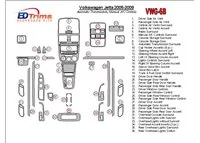 Volkswagen Jetta 2005-2009 Automatic Gear, Manual Gearbox AC Control Interior BD Dash Trim Kit - 2 - Interior Dash Trim Kit Volkswagen Jetta 2005-2009 Automatic Gear, Manual Gearbox AC Control Interior BD Dash Trim Kit - 2 - Interior Dash Trim Kit