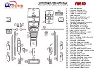 Volkswagen Jetta 2005-2009 Manual Trans, Aircondition Interior BD Dash Trim Kit - 2 - Interior Dash Trim Kit Volkswagen Jetta 2005-2009 Manual Trans, Aircondition Interior BD Dash Trim Kit - 2 - Interior Dash Trim Kit