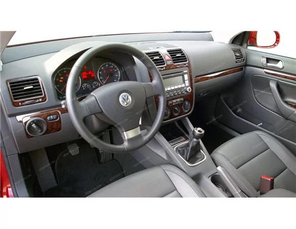 Volkswagen Jetta 2010-2010 Full Set, Automatic Gear Interior BD Dash Trim Kit - 1 - Interior Dash Trim Kit