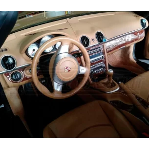 PORSCHE CAYMAN 987 2006-2012 3D Interior Dashboard Trim Kit Dash Trim Dekor 32-Parts