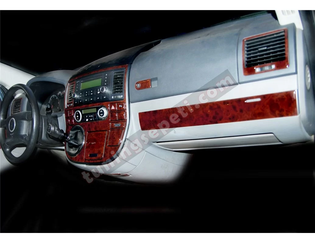 Volkswagen Multivan 2003-2010 3D Interior Dashboard Trim Kit Dash Trim Dekor 26-Parts - 1 - Interior Dash Trim Kit