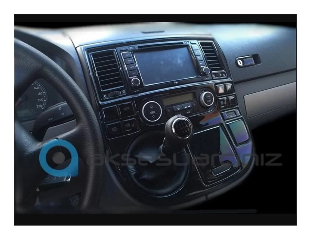 Volkswagen Multivan T5 08.03-08.09 3D Interior Dashboard Trim Kit Dash Trim Dekor 22-Parts - 1 - Interior Dash Trim Kit
