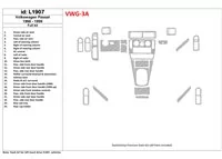 Volkswagen Passat 1998-1999 Full Set, 24 Parts set Interior BD Dash Trim Kit - 1 - Interior Dash Trim Kit Volkswagen Passat 1998-1999 Full Set, 24 Parts set Interior BD Dash Trim Kit - 1 - Interior Dash Trim Kit