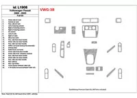 Volkswagen Passat 2000-2005 Full Set, 24 Parts set Interior BD Dash Trim Kit - 1 - Interior Dash Trim Kit Volkswagen Passat 2000-2005 Full Set, 24 Parts set Interior BD Dash Trim Kit - 1 - Interior Dash Trim Kit