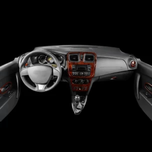 Renault Clio Symbol 01.2012 3D Interior Dashboard Trim Kit Dash Trim Dekor 25-Parts