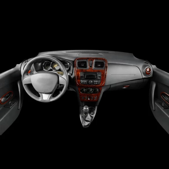 Renault Clio Symbol 01.2012 3D Interior Dashboard Trim Kit Dash Trim Dekor 25-Parts